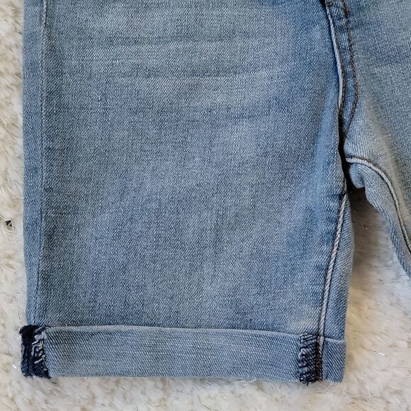 7FAM ROLLED CUFF JEAN SHORTS, SIZE 24 MONTHS - Picture 4 of 10